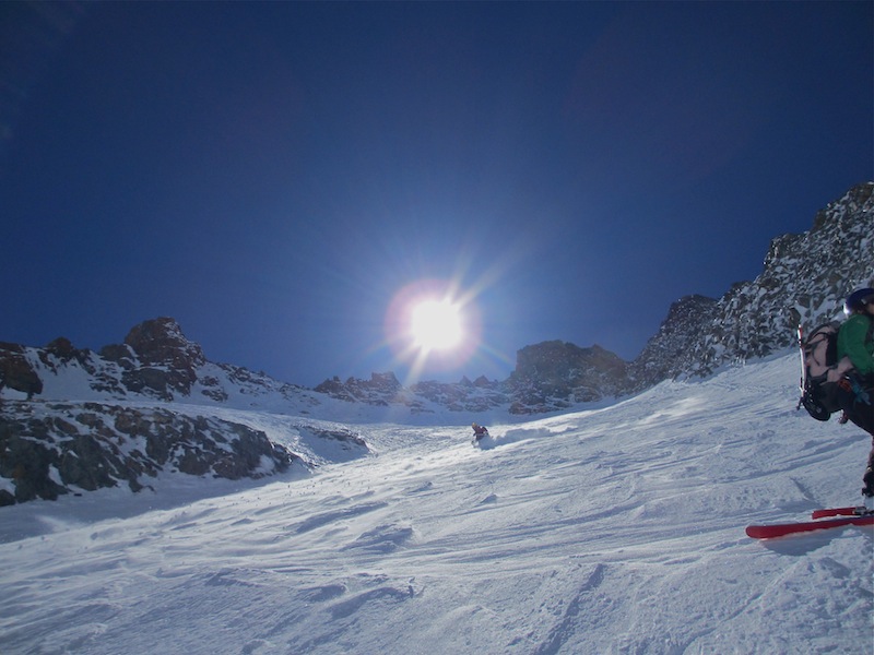 Ruth : Se fait plaisir dans la descente de Barre noire.