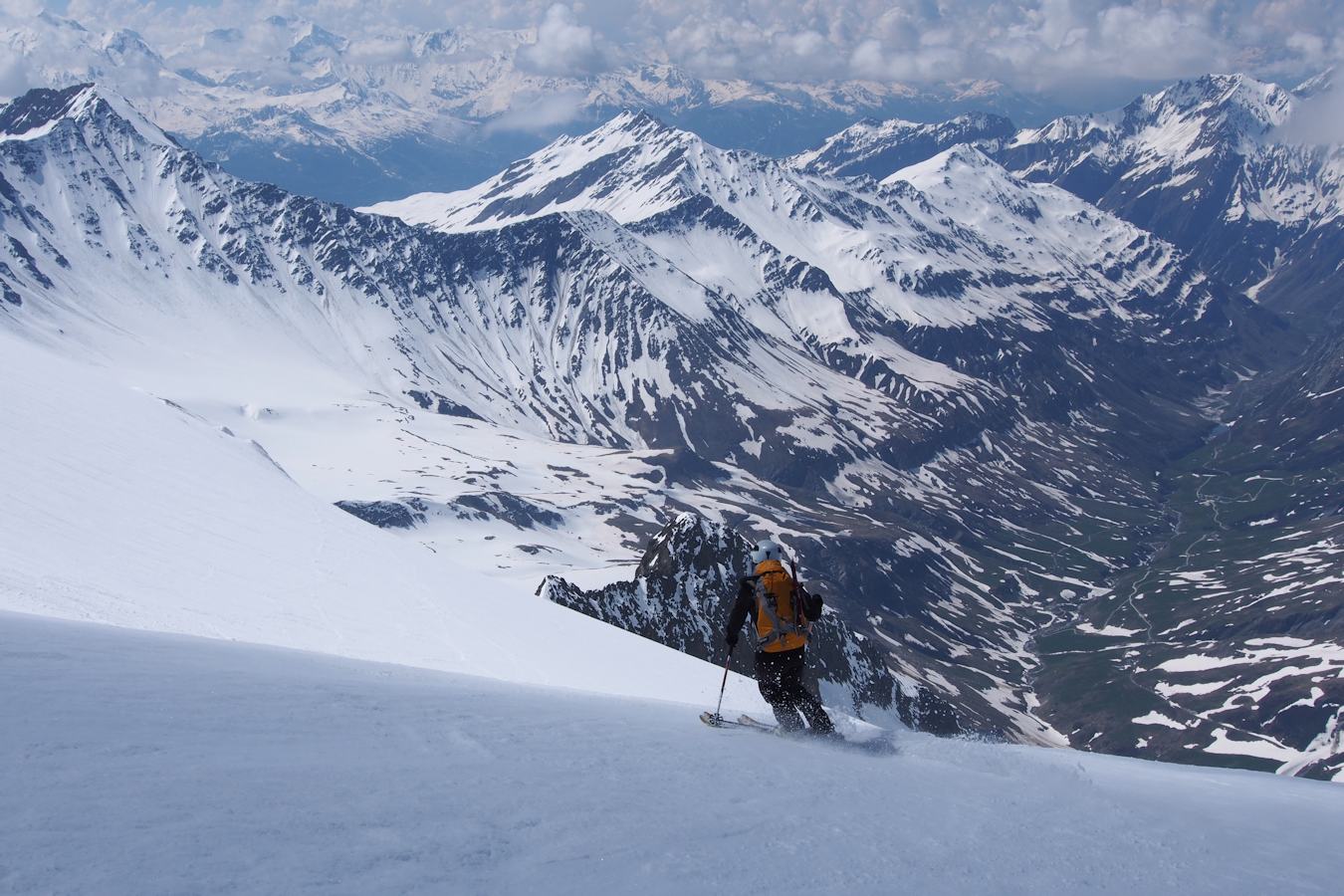 La plongée : En direction de l'arête des Cabottes