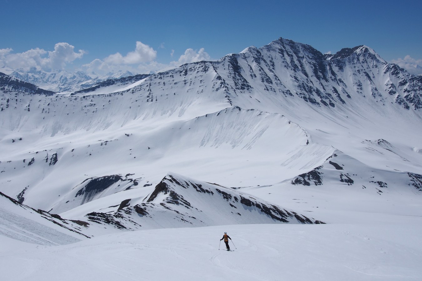 Les Cabottes : En face du col de la Seigne.