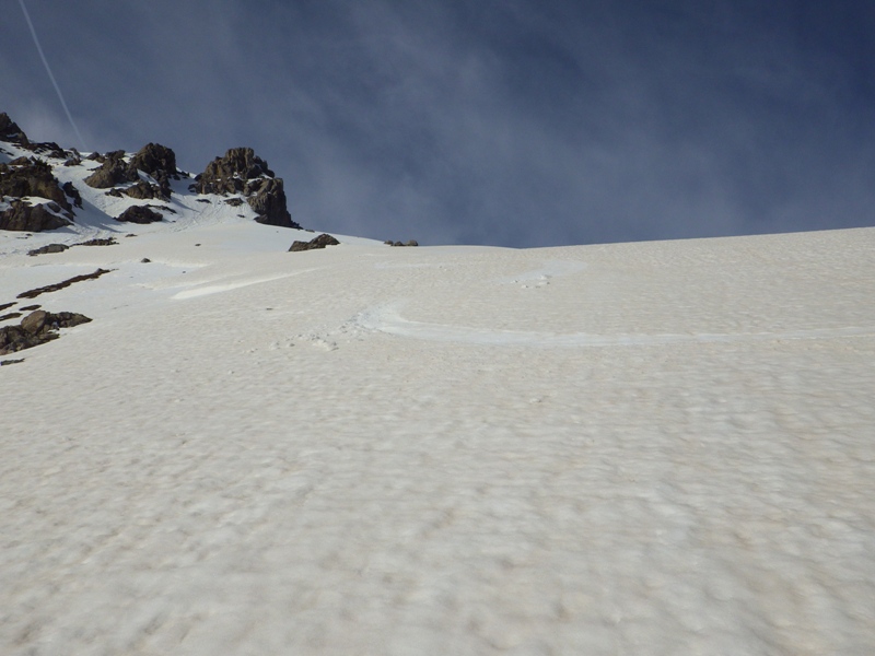 descente bien bonne dans la partie haute du couloir.