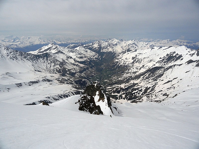 Aiguille des Glaciers : Descente des Cabottes, le temps se dégrade...
