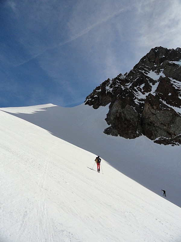 Aiguille des Glaciers : Pente terminale