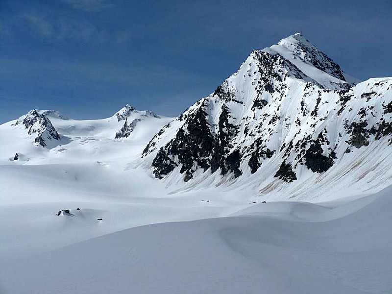 Glacier de Gébroulaz : et l'aiguille de Péclet