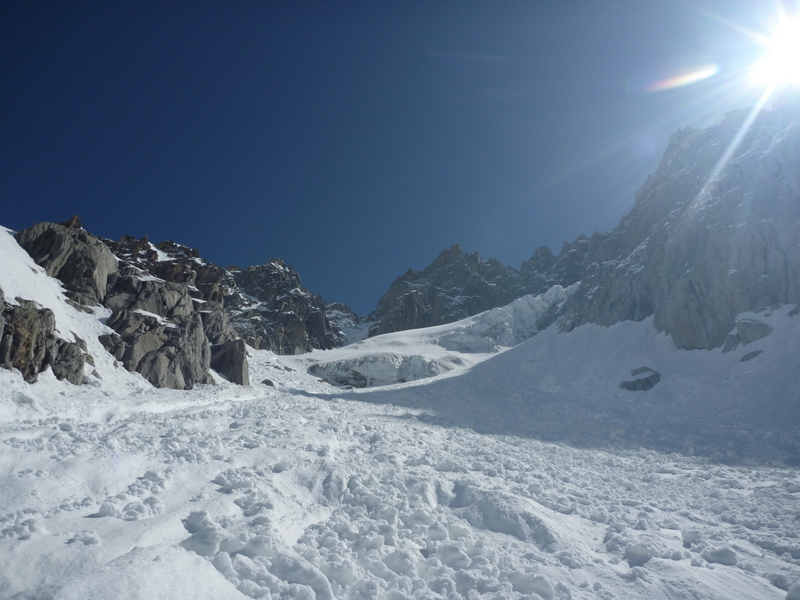 Chardonnet : Ensuite a l'approche des faces, c'est deja moins lisse...
