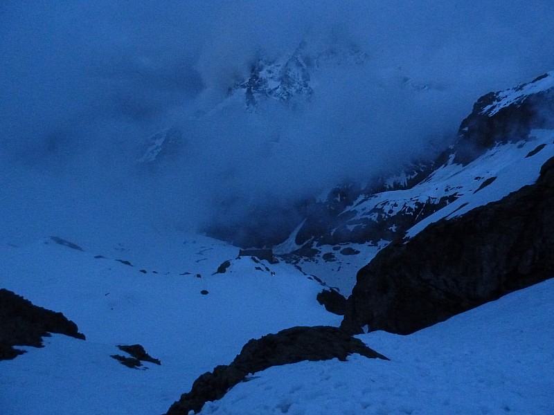 Glacier Blanc : départ au moral