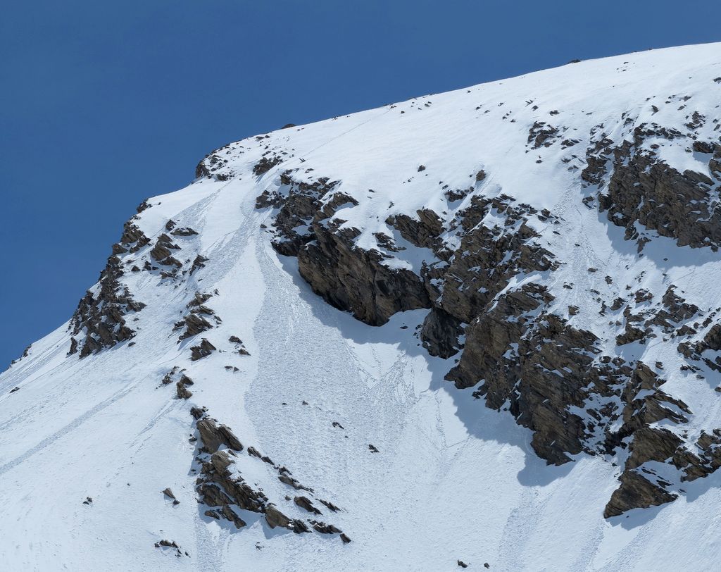 L'écharpe Nord : Un peu trop abimée pour la skier aujourd'hui