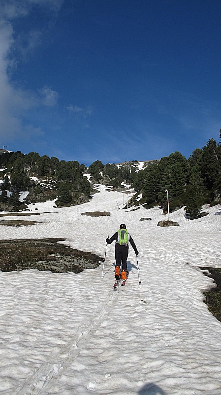 Front de neige : Début du ski, encore un très bon ratio (80% ski/marche)!