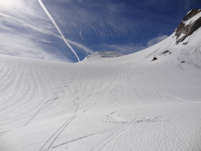#4 glacier de rhêmes-golette : belles traces glacier de rhêmes-golette : belles traces