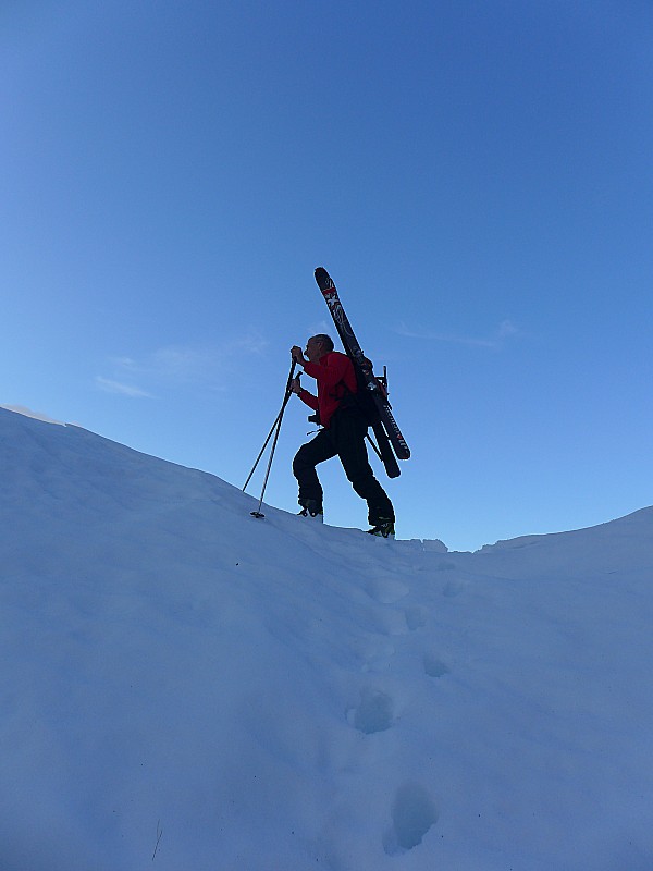 Sous le Pic de Longis : fin de la première montée.