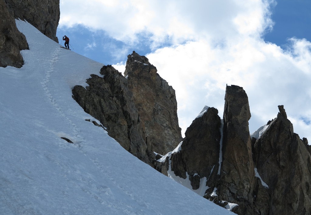Sortie de la vire... : ...du Col du Monêtier
