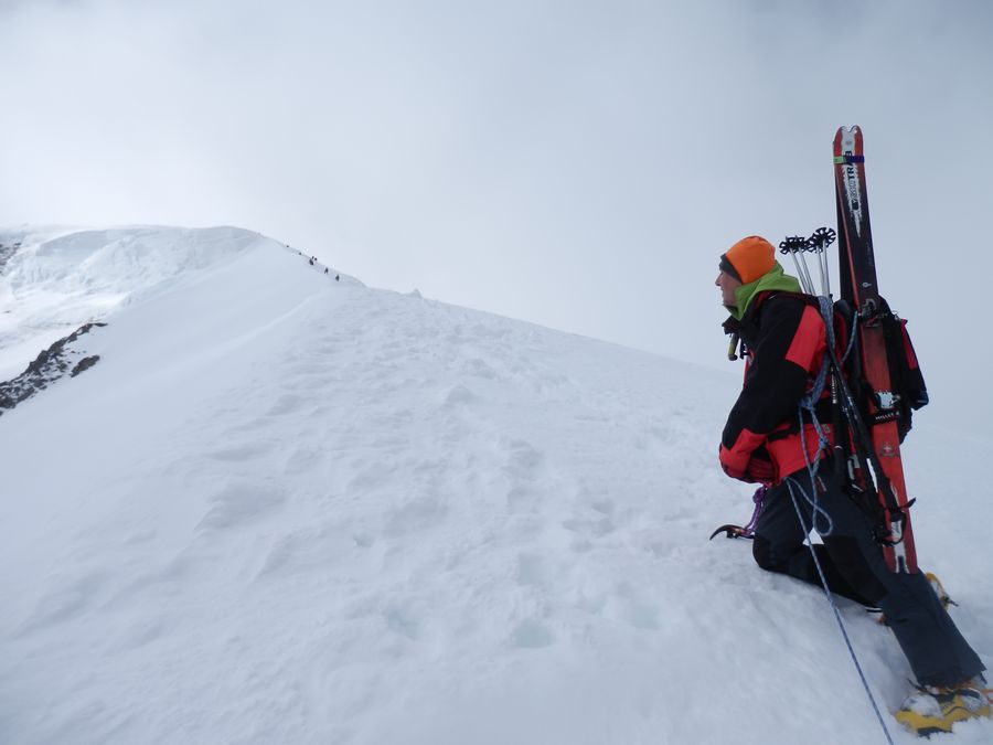 Seracs : le long de l'arête