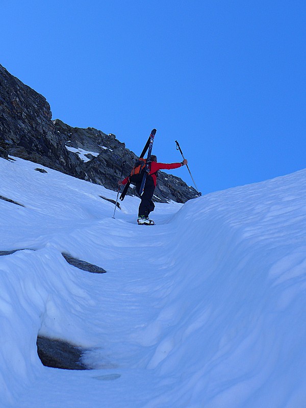 sort de la piste de bob.