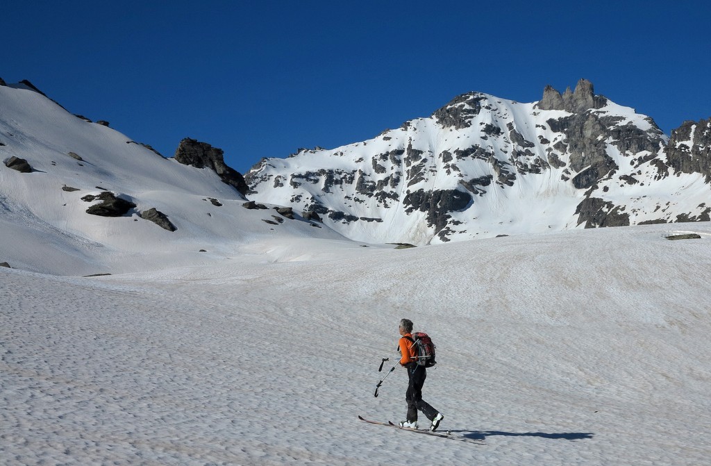 Bernard en dilettante... : Au Col des Lacs Giaset, devant les Dents d'Ambin