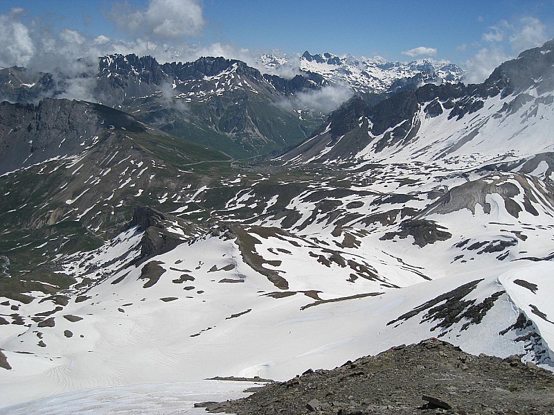 Pic Blanc : Conditions versant Maurienne, vallon de l'Anesse.