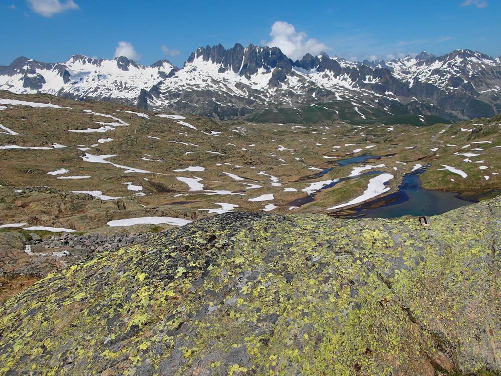 Etendard : Rocher Blanc, Aiguilles de l'Argentière, lac Majeur
