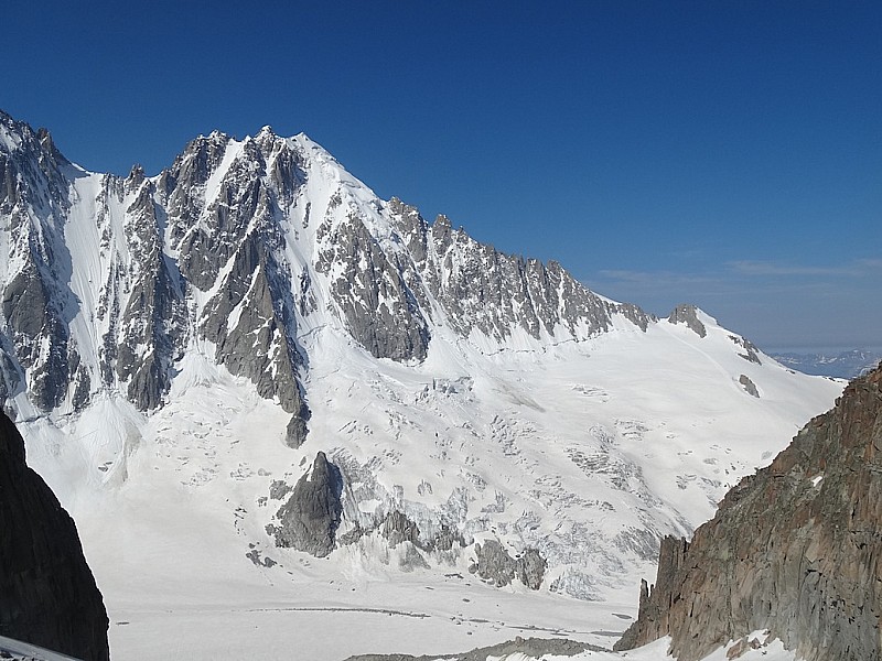 Glacier du Rognon : Superbe enneigement pour la descente des Grands Montets