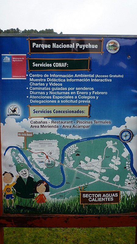 Les termas d'Aguas Calientes : on peut aussi y dormir en cabanas mais elles sont assez chères (plus de 50 000 pesos)