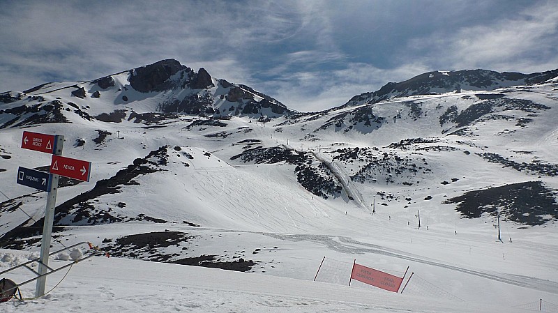 Le haut du domaine : skiable de la Parva