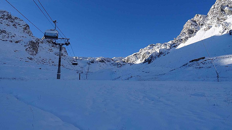 piste de ski : départ de val Claret