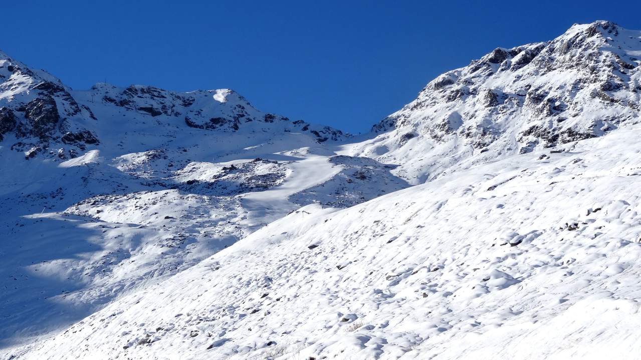 Le Col du Lauzon : Sur la piste rouge ça parait correct ...