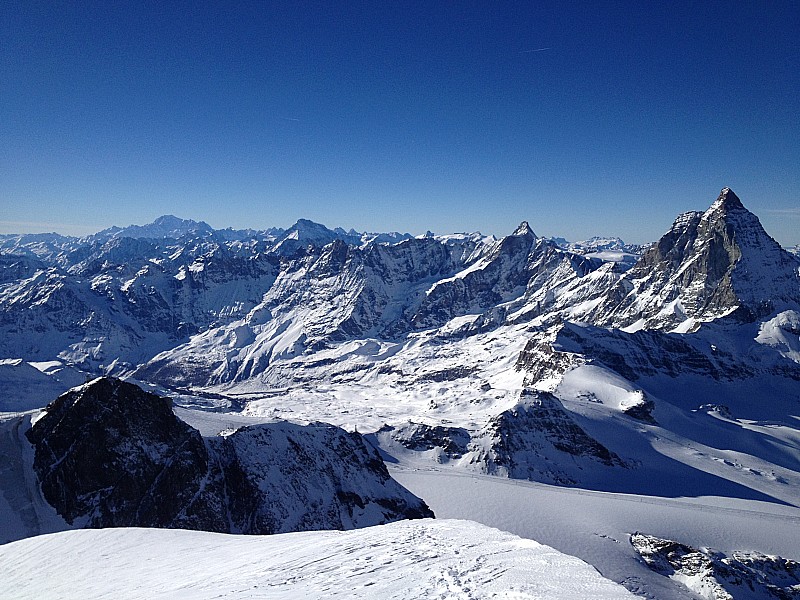 Panorama fantastique : Mont Blanc,Cervin.....