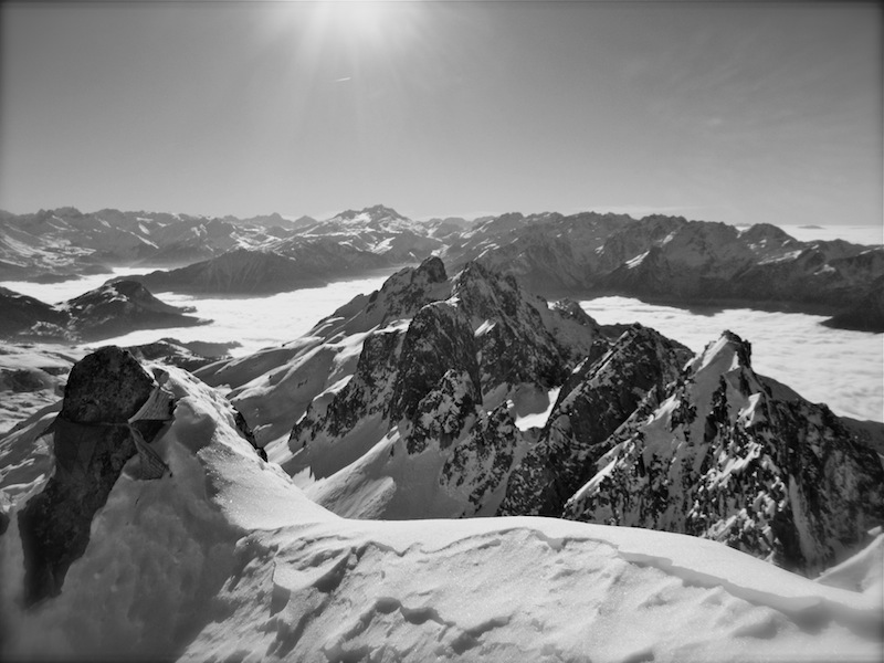 Vue du sommet : Le 01-12-2013
