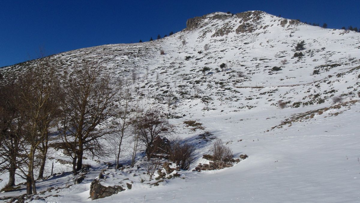 Roches des Cuzets versant sud : Le minimum pour passer à ski.
