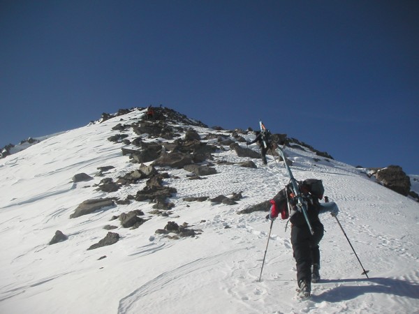 Arête sud : Plus que quelques mètres ...