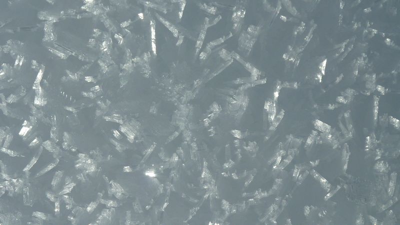 Cristaux : petits batonnets