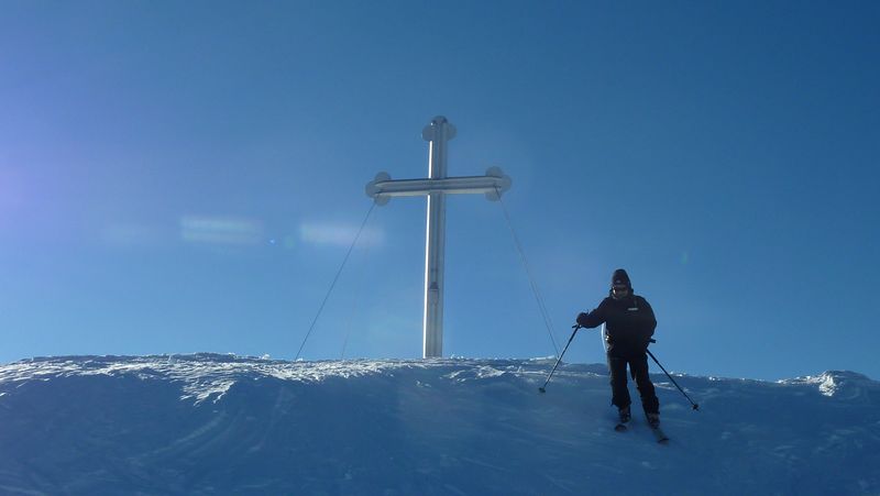 Sommet : départ du sommet