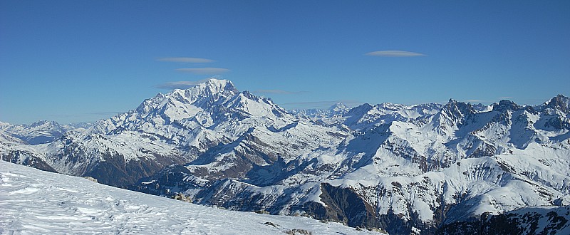 Sommet du Grand Mont : Panorama sur la Vanoise