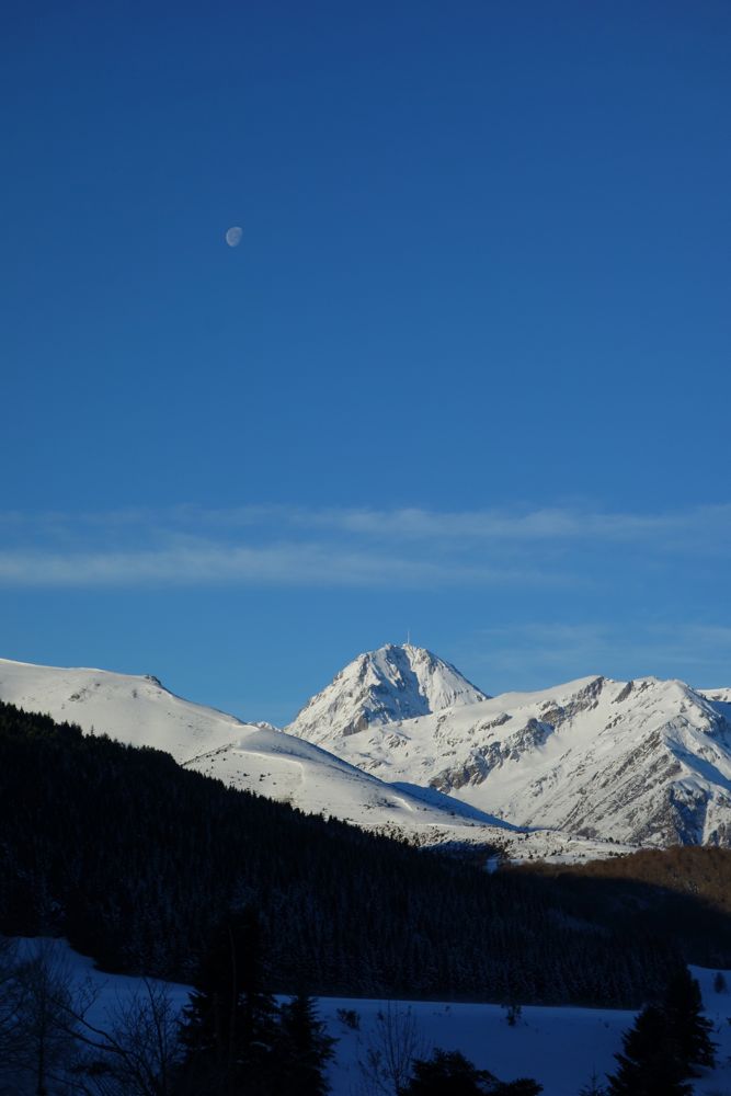 Pic du Midi de Bigorre : Coucher de Lune