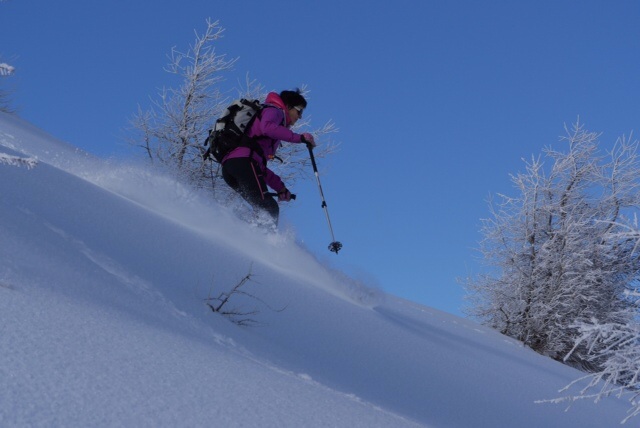 Bonne poudre : Très agréable à skier cette nouvelle neige