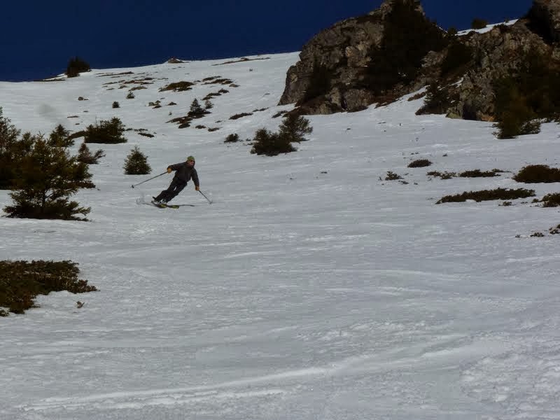 jas des lièvres S : ski de printemps, grandes et petites courbes