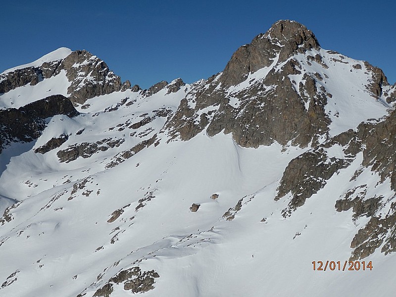 Mont Clapier et Chamineye : pris au zoom