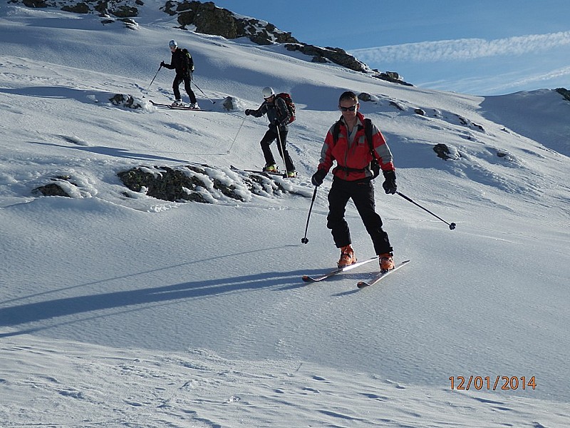 De bons passages en glace : avant la Baisse Niré