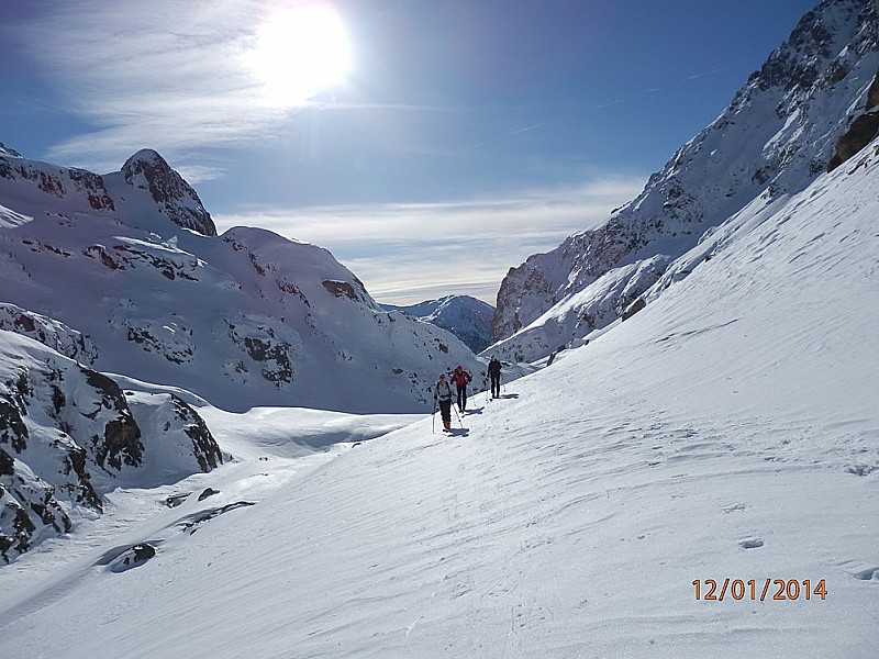 En arrivant au : Lac de la Fous