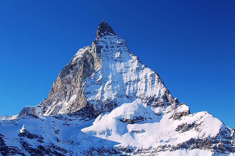 Face E du Cervin : Encore le Cervin, face Est : tellement beau qu'on s'en lasse pas