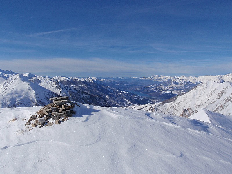 Sommet du Petit Parpaillon : le sommet avec vue au S-O