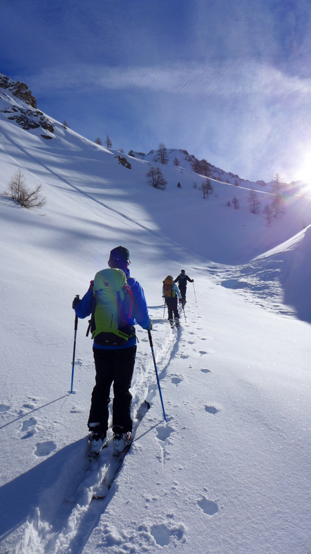 Vers 2 200 m : on s'espace ...