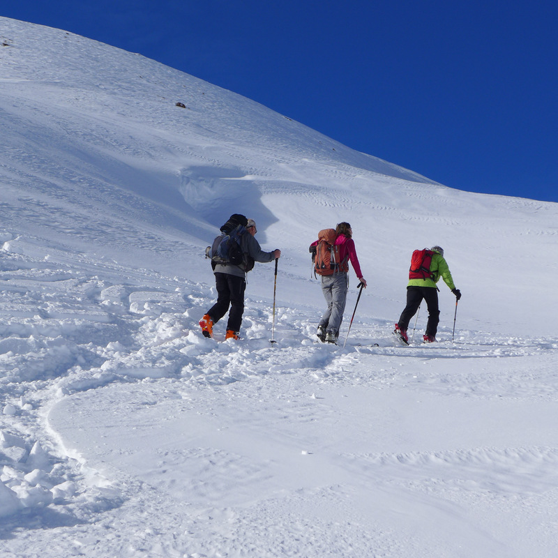 Bientôt le col : deuxième passage.