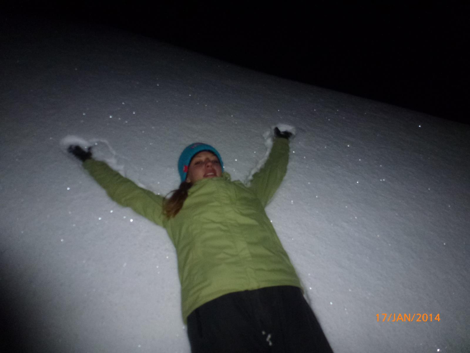 Nocturne à la Pointe d'Andey : Bain de neige au sommet , pour Laureen