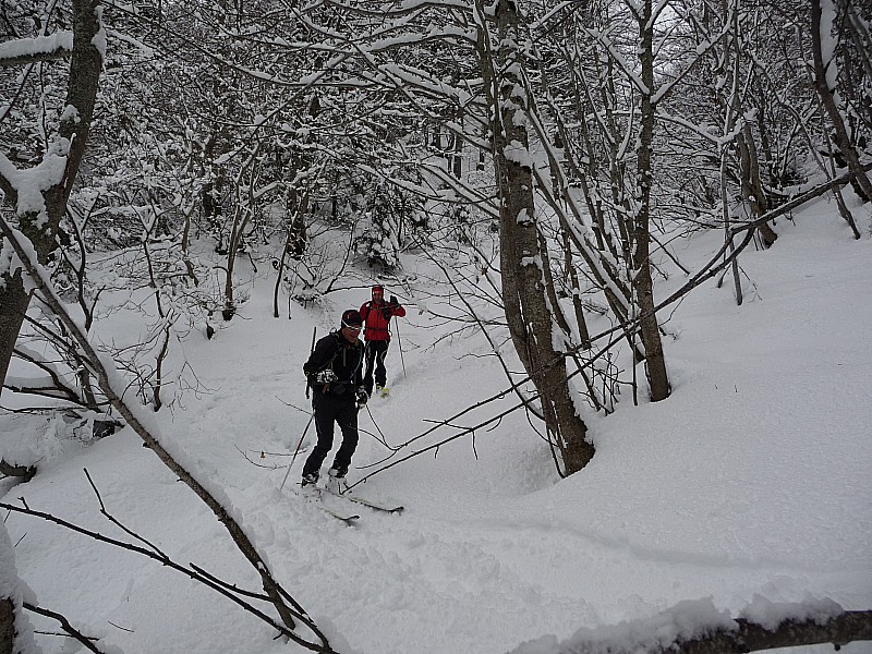 bas du couloir : vive le ski en Bauges !