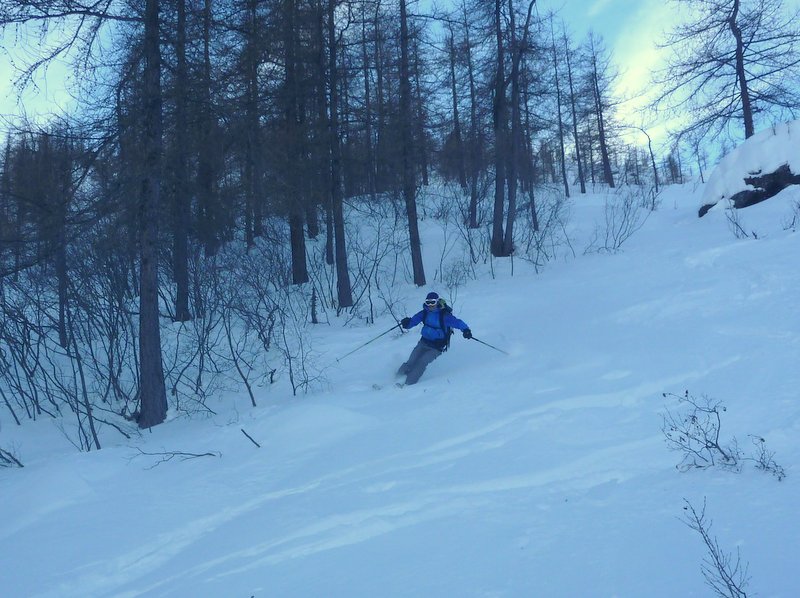 Monte Rosso d'Ala : Top cette petite combe en poudre