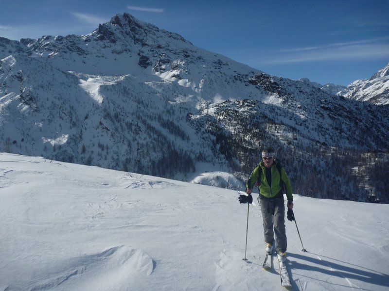 Monte Rosso d'Ala : Et fin de la derniere montee sur fond de l'objectif du jour