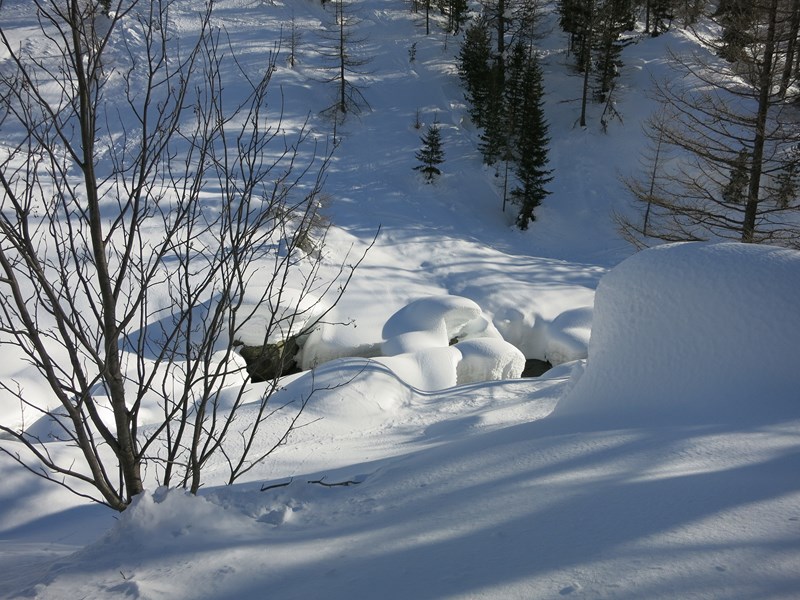 Cime Guillé : le Boréon bien recouvert de neige