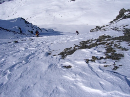 côte 2898 : Greg et Chris en plein effort