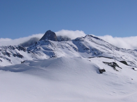 Pic du Thabor : vue du sommet vers le sud