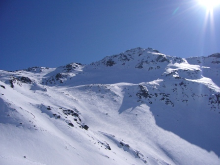 face nord Roche noire : montée en direction de la Roche des marches