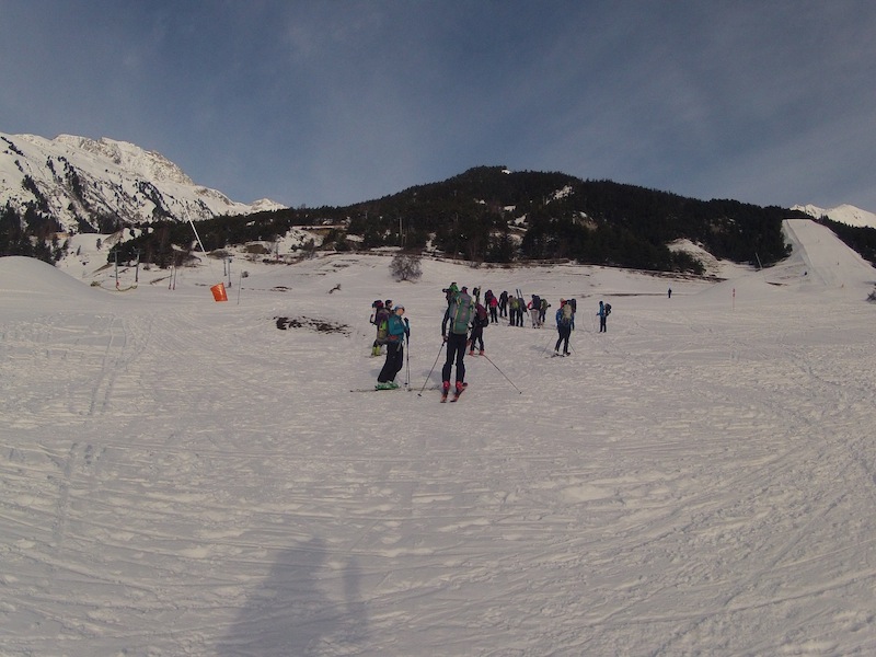 Arête de Chaix : Du monde au départ